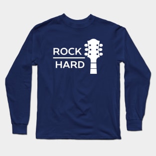 Bold Guitar Rock Musician Long Sleeve T-Shirt